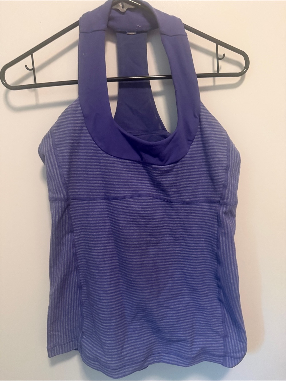 lululemon athletica Purple Striped Racerback Tank